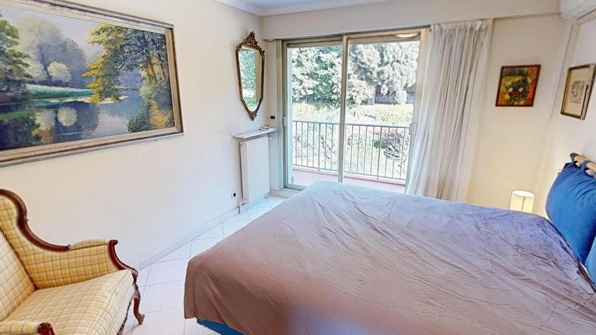 3P Calme Climatise Avec Terrasse, Vue Mer Et Parking - Fr-1-196-373 Menton Apartmán