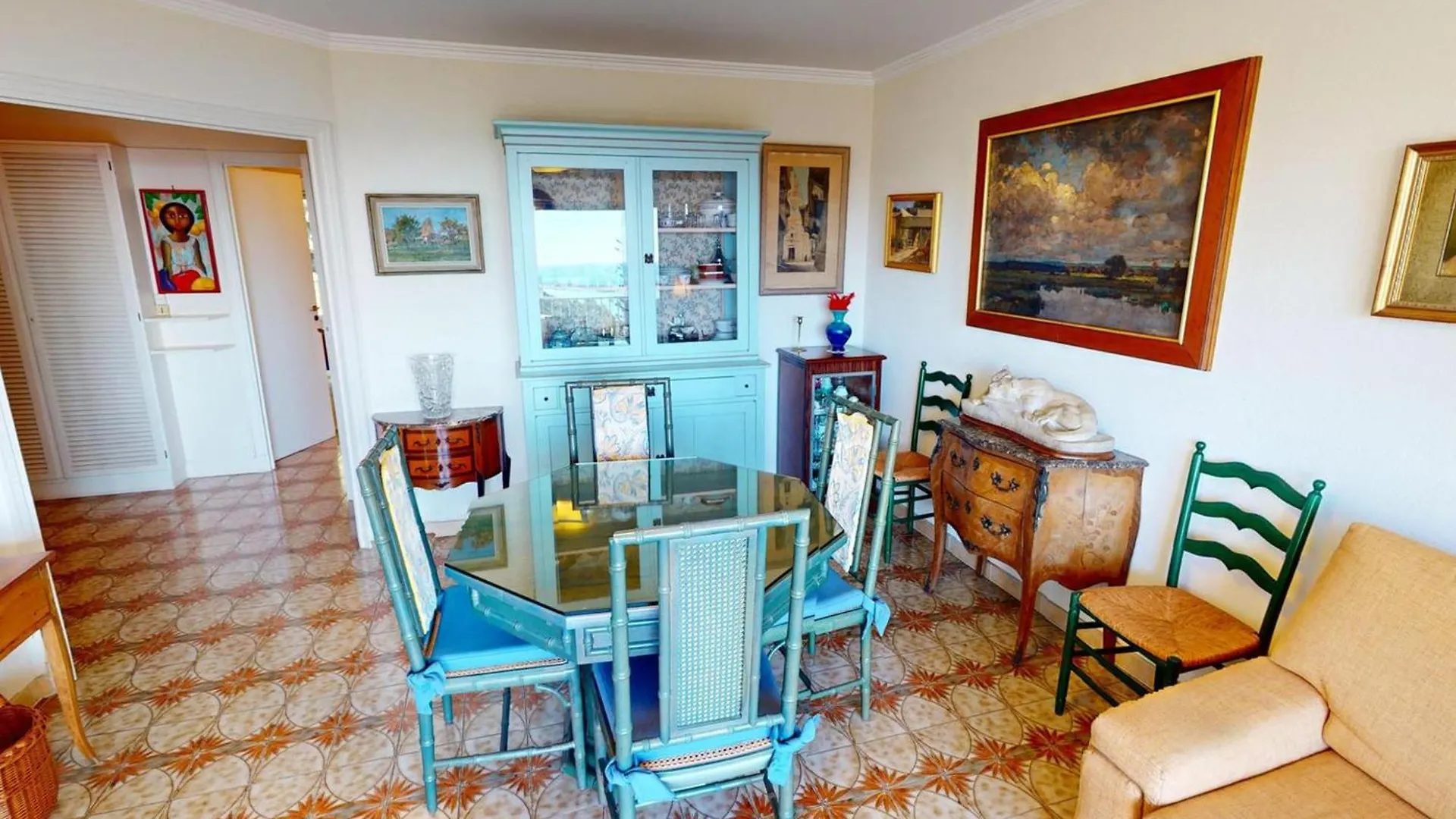 3P Calme Climatise Avec Terrasse, Vue Mer Et Parking - Fr-1-196-373 Menton