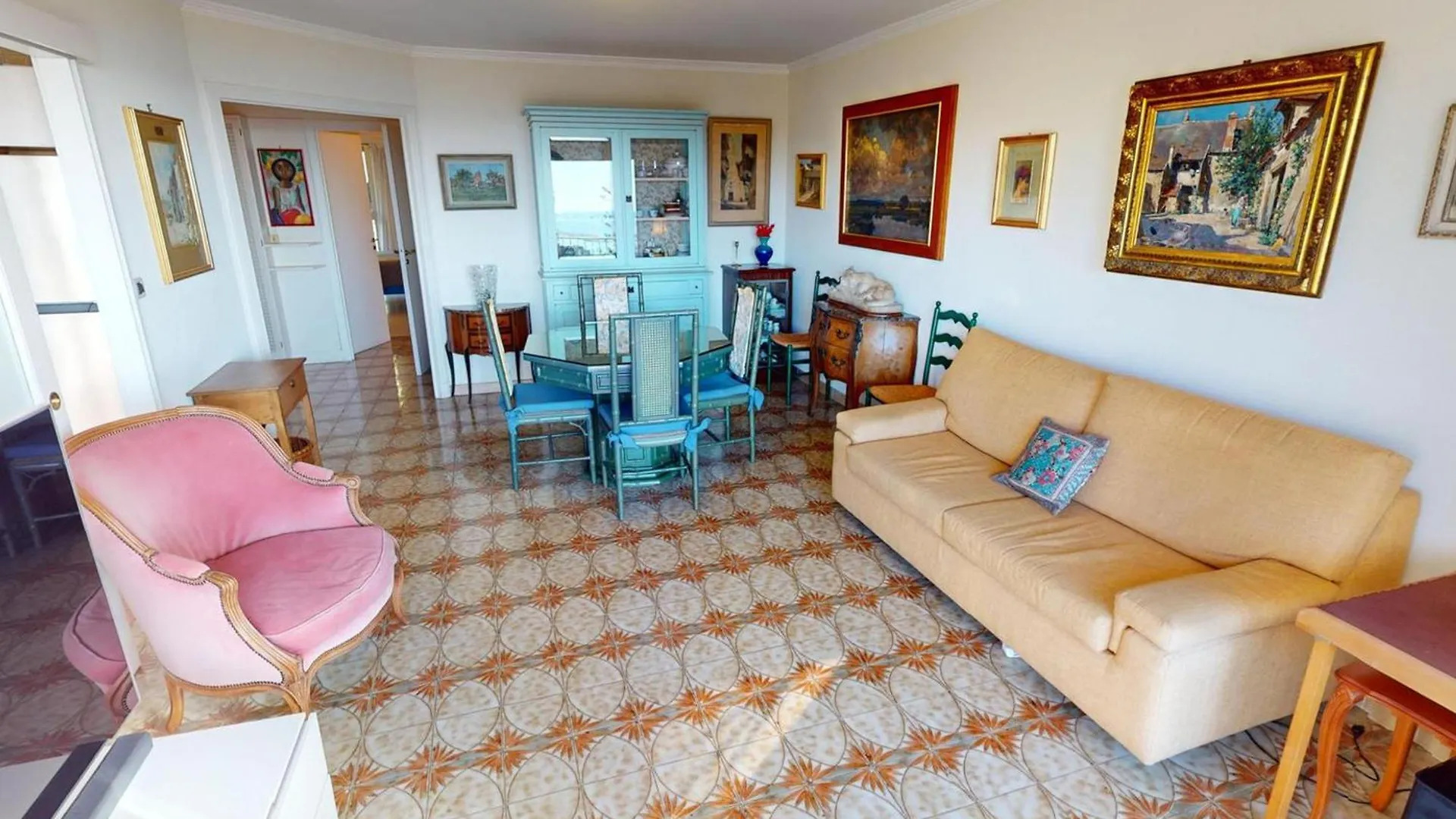 3P Calme Climatise Avec Terrasse, Vue Mer Et Parking - Fr-1-196-373 Μεντόν Γαλλία